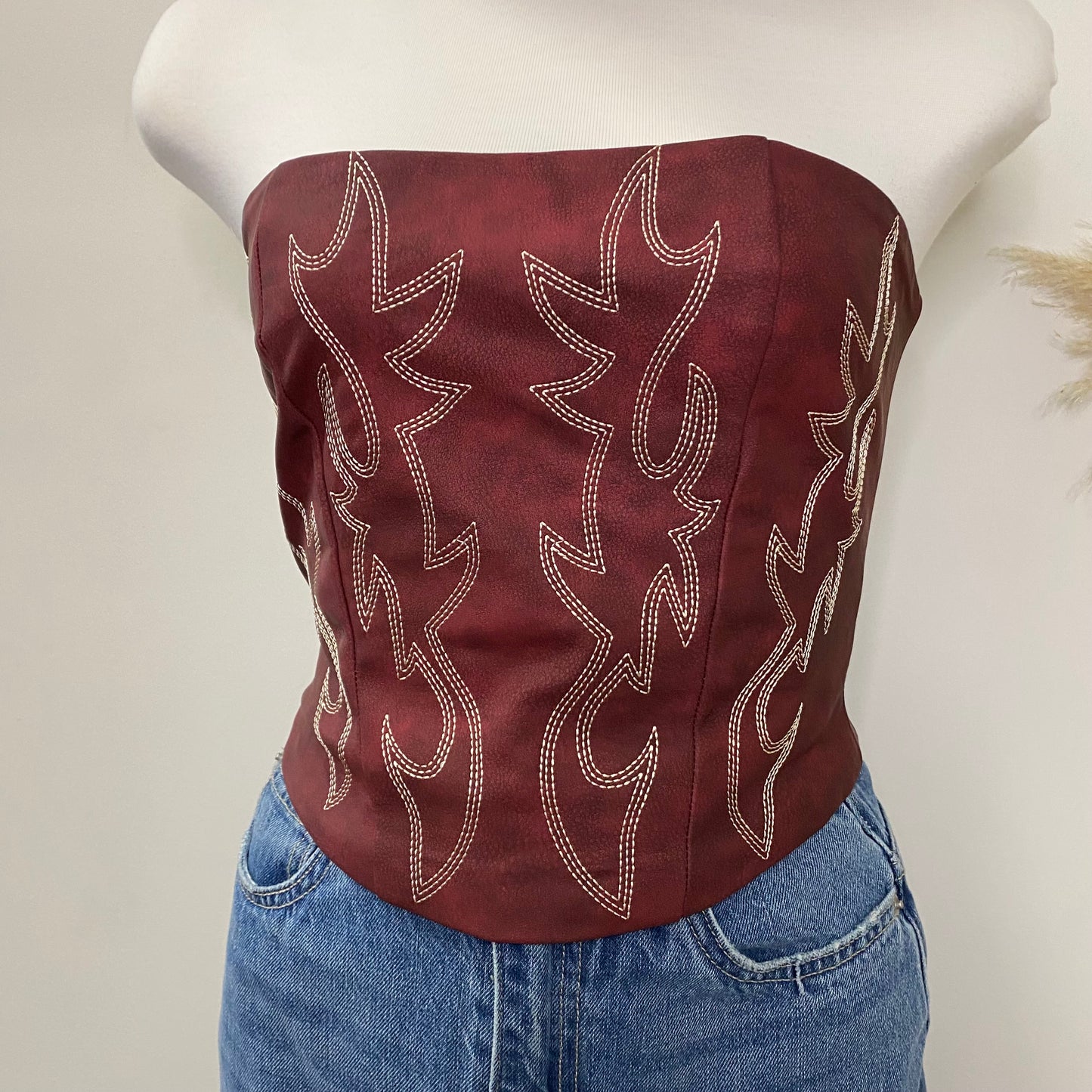 La Nena Corset -Burgundy