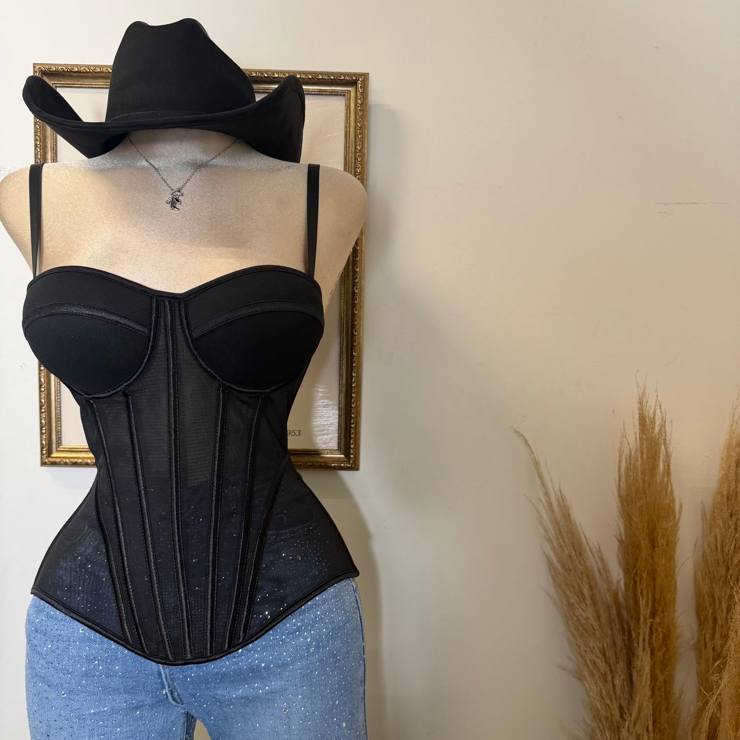 Simple Corset -Black