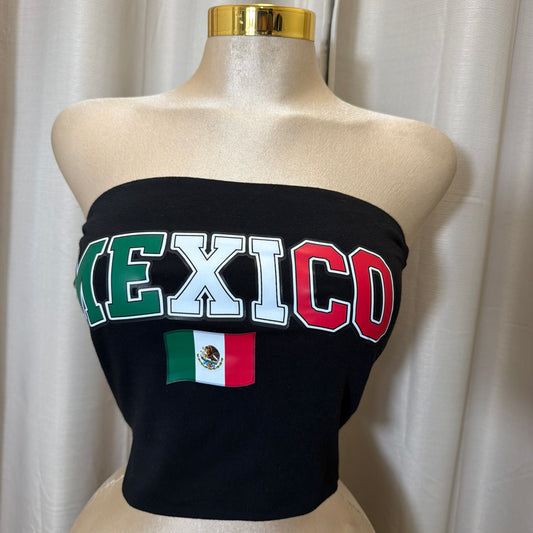 Mexico Tube Strapless Top-Black