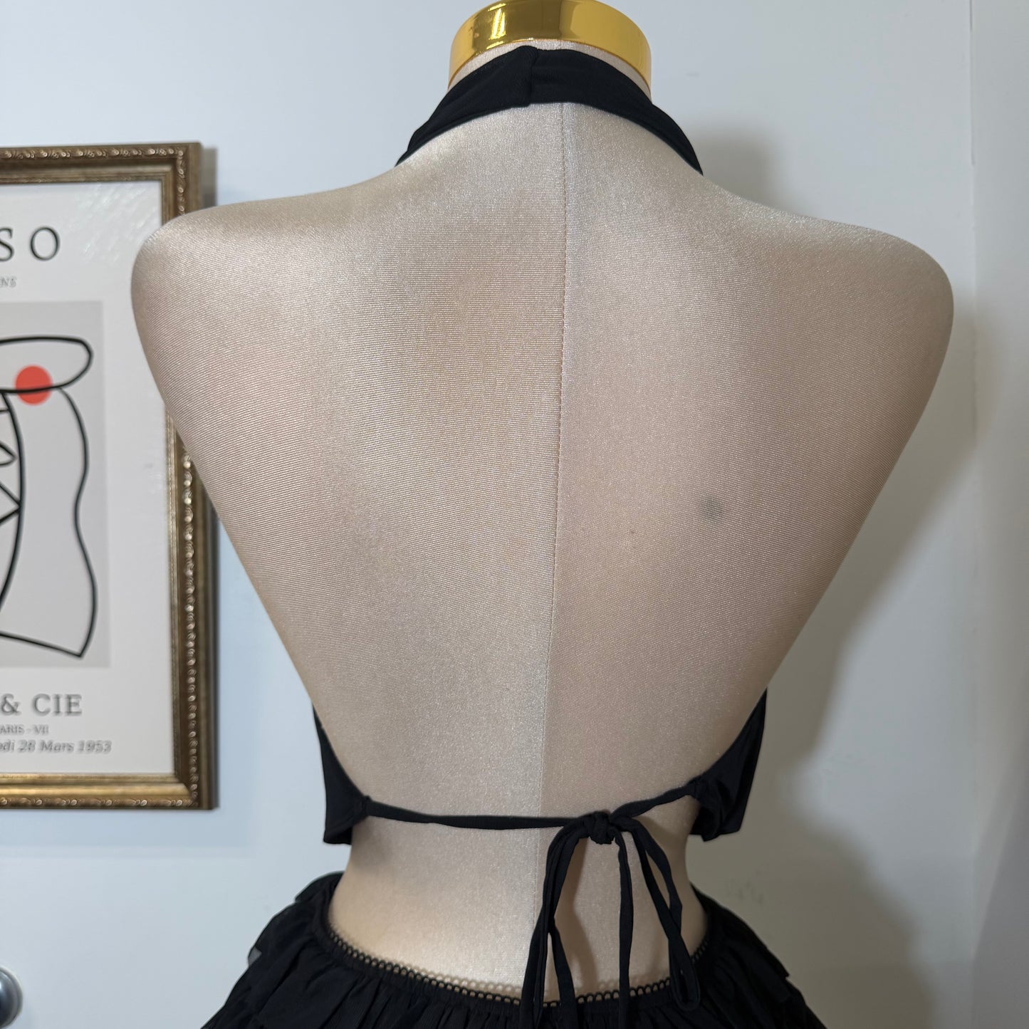 Halter Top And Short Set-Black