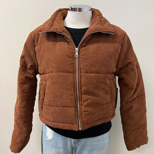 Grace Puff Jacket - Brown