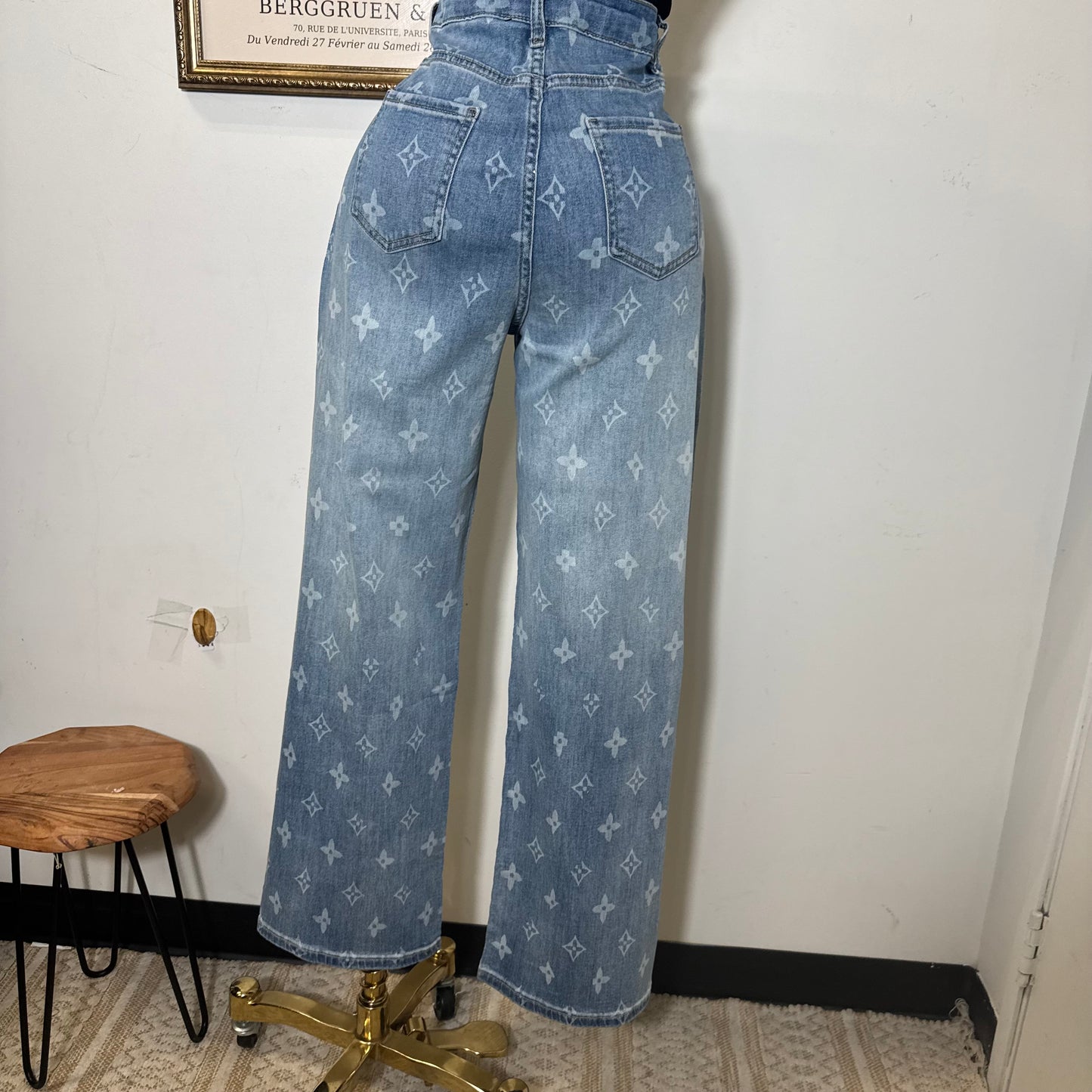 Logo Rhinestpants-Blue