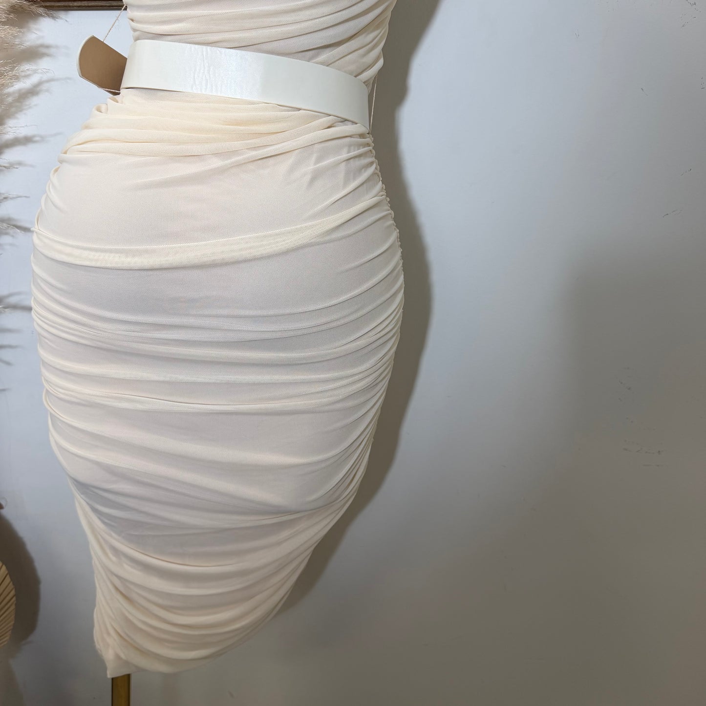 Contour Luxe Midi Dress-Cream