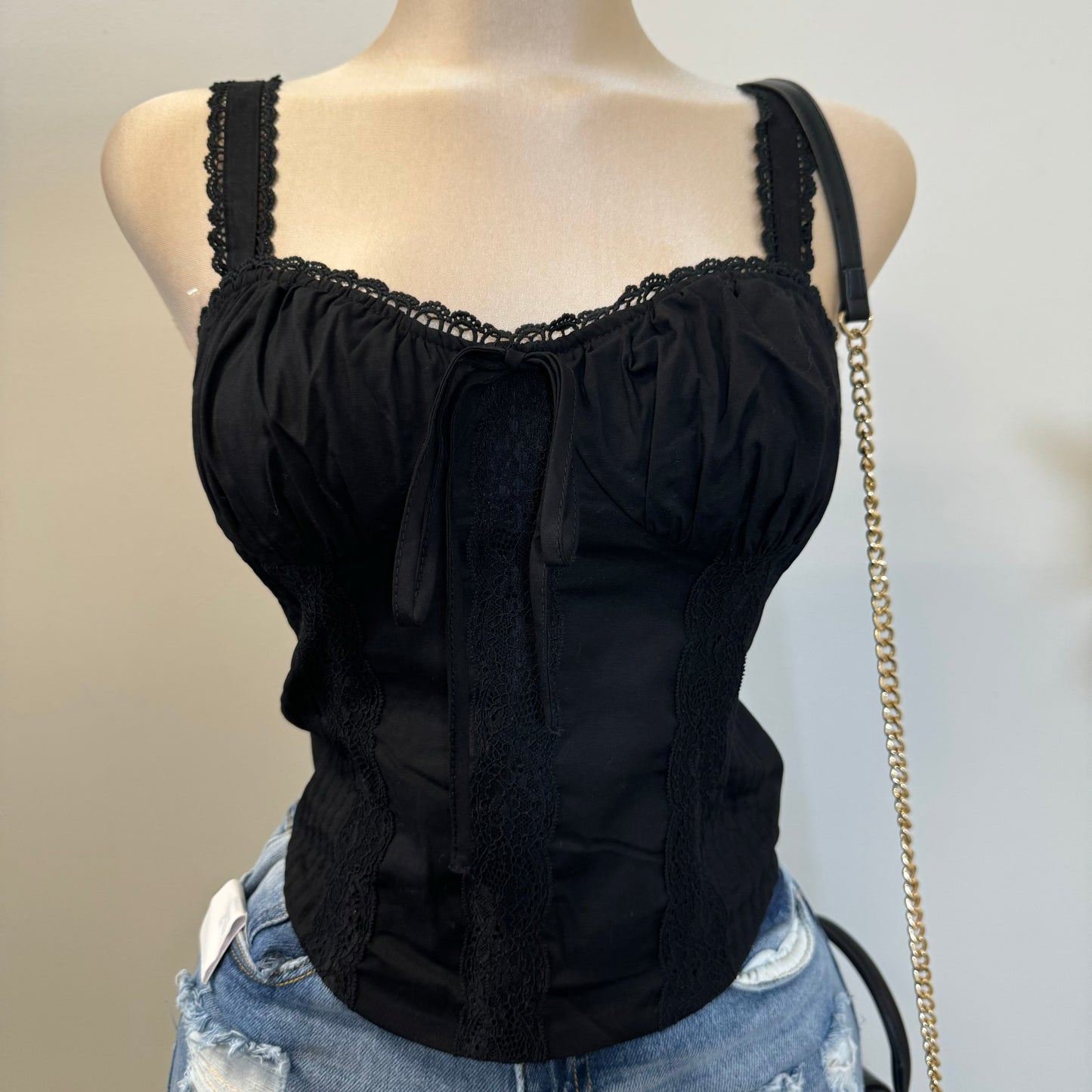 Roxy Corset Top-Black