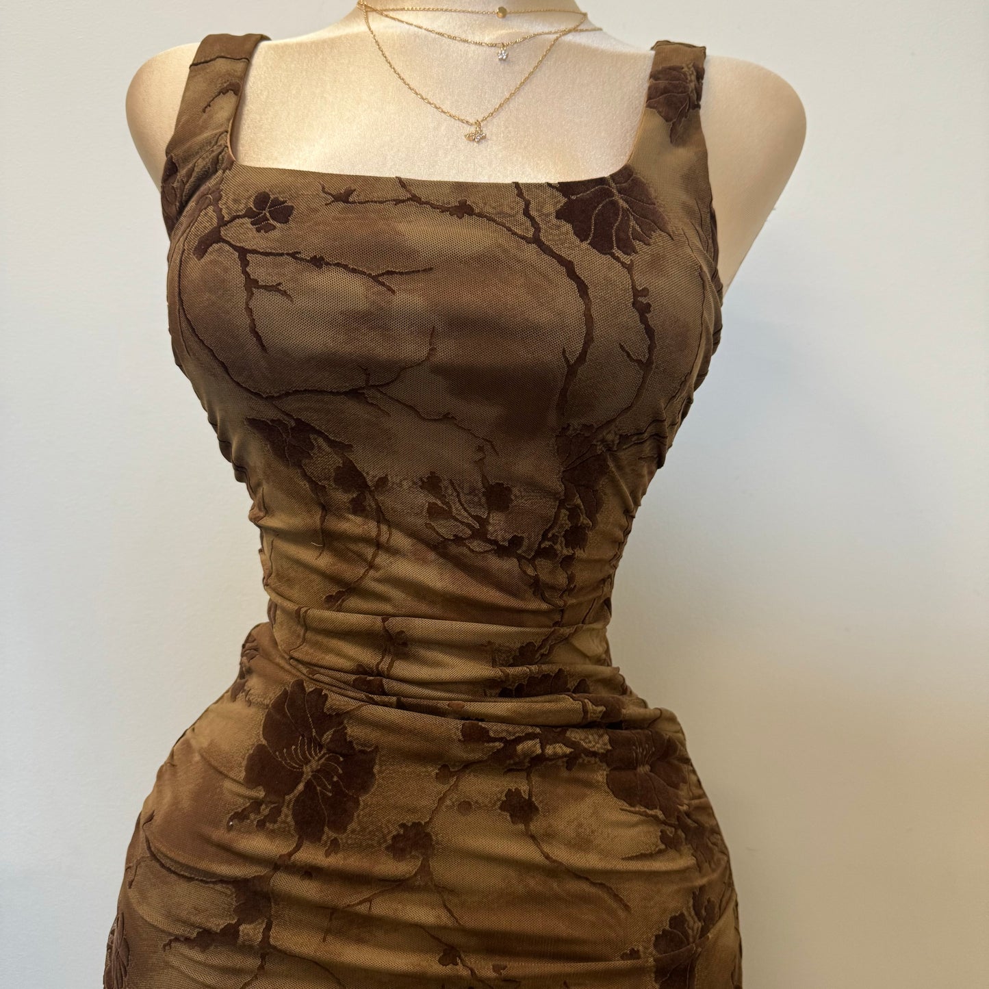 Mocha Dress-Brown