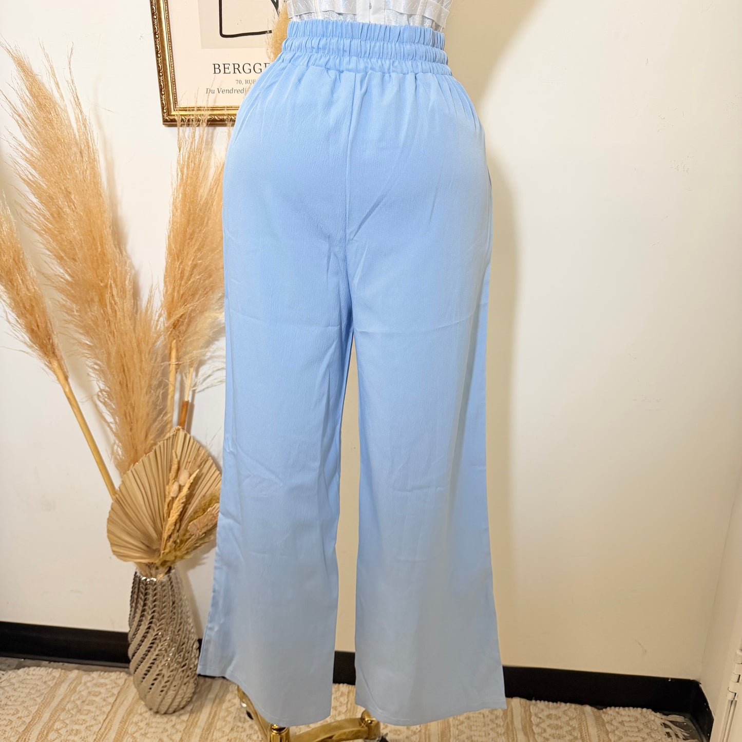 Long Sleeve Pant Set-Baby Blue
