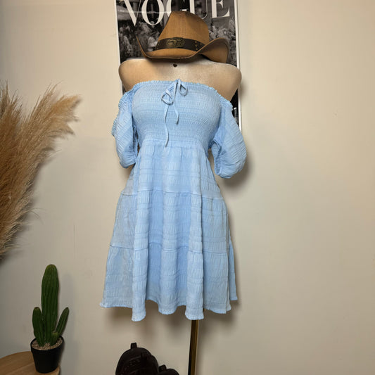 Vaquerita Dress-Baby Blue