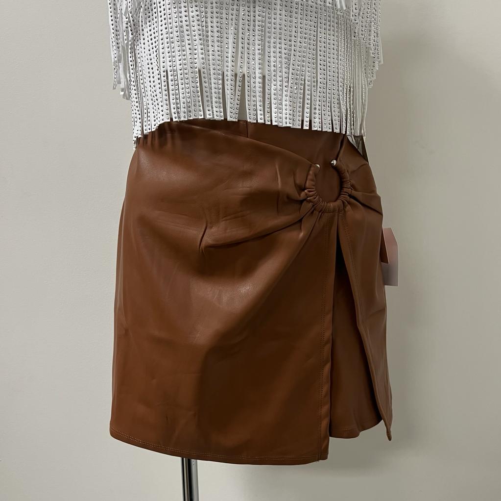 Lela -Leather skirt