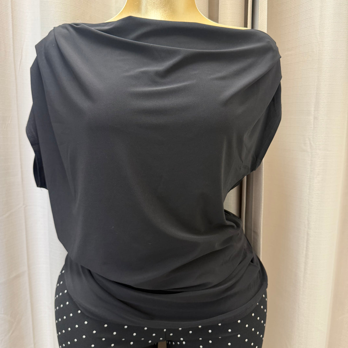 PL-Sonia Plus size Top-Black