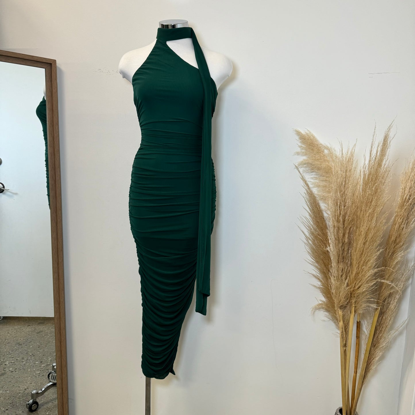 Evonne Dress-Pine Green