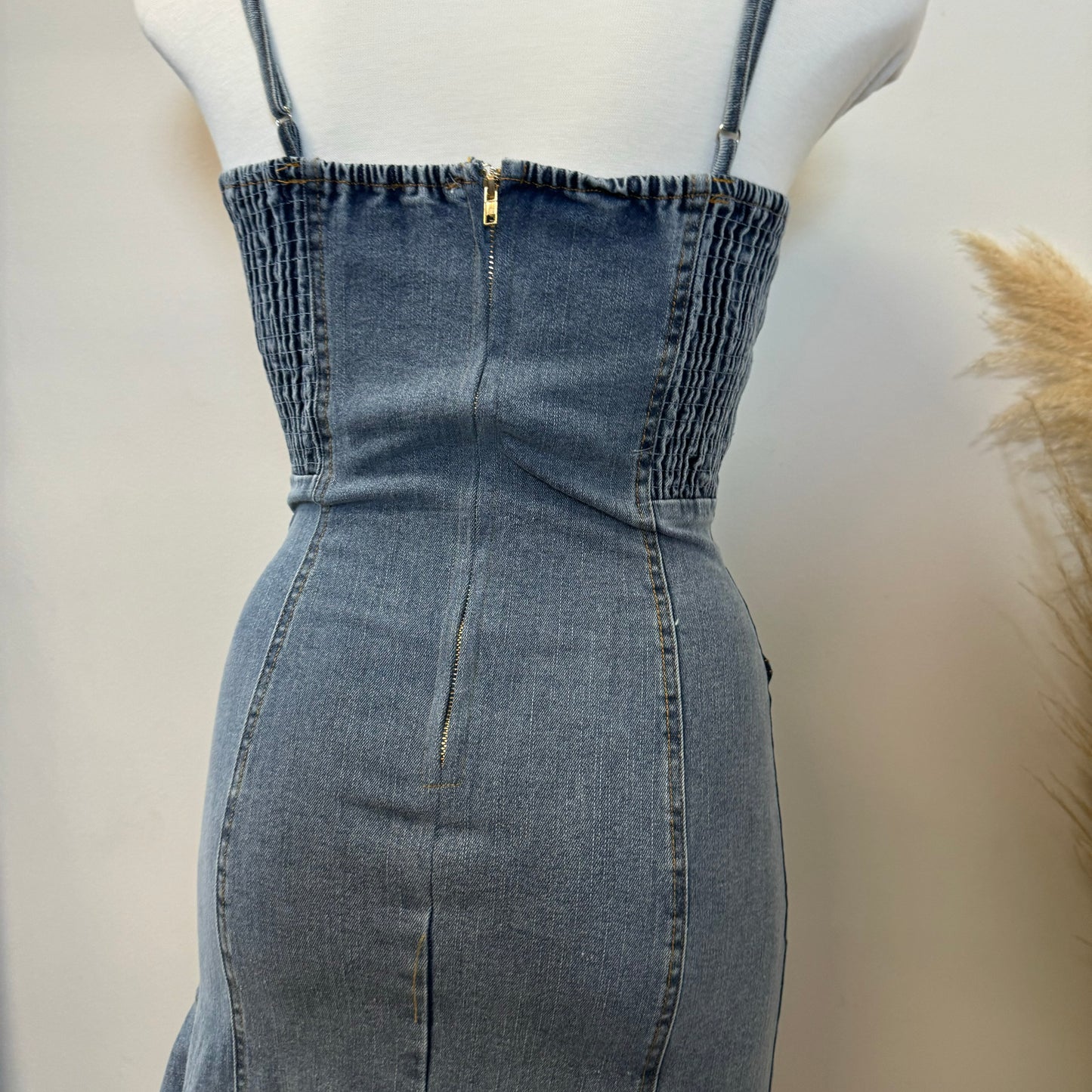 La Chula Dress-Denim