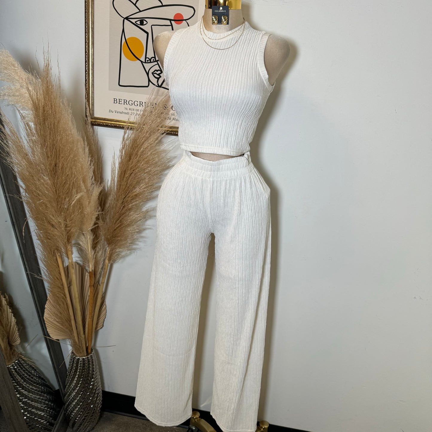 Tamara Two Piece Set-Ivory