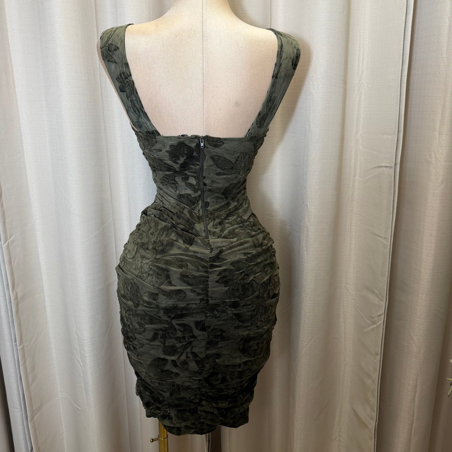 Sera Midi Dress-Green