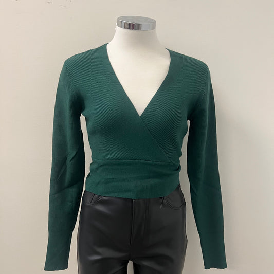 ANI KNIT TOP-HUNTER GREEN