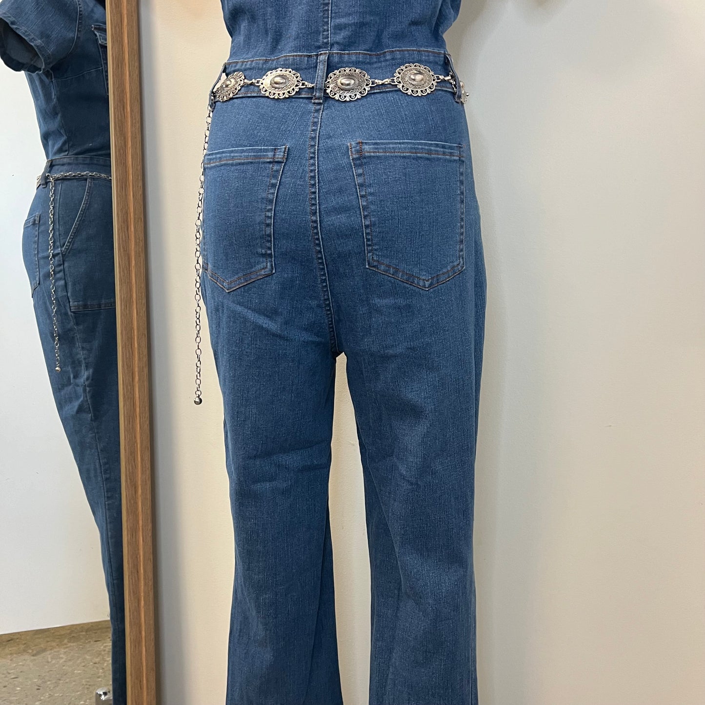 Rodeo Denim Jumpsuit-Denim