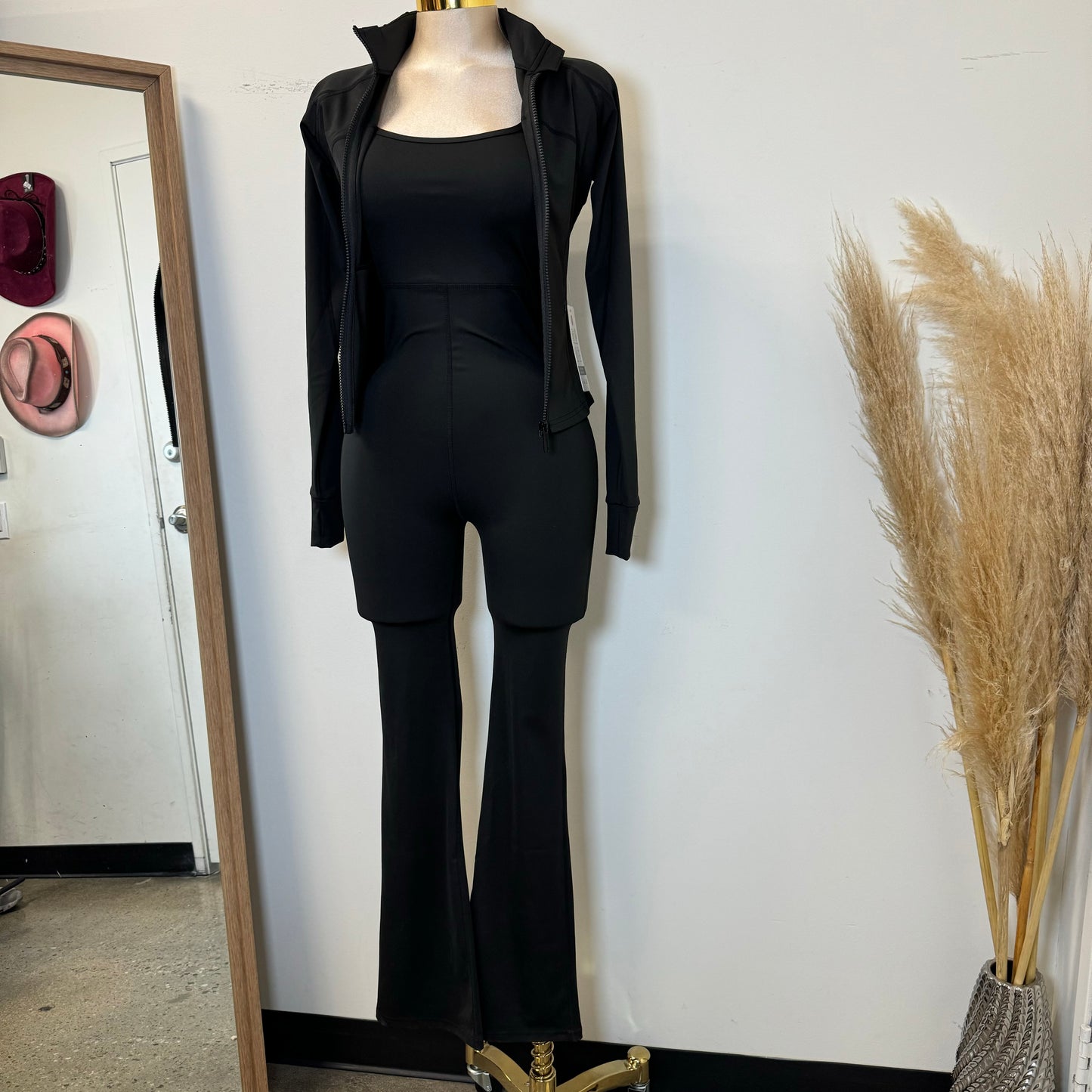 Ozia Jumpsuit with Jacket-Black