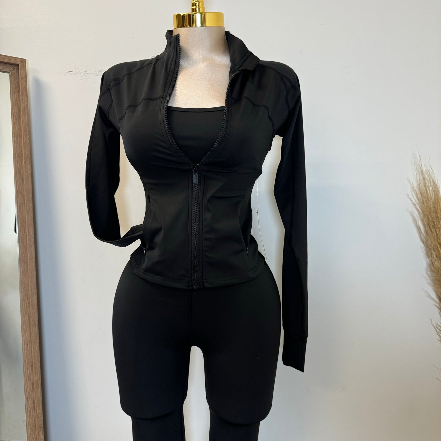 Ozia Jumpsuit with Jacket-Black