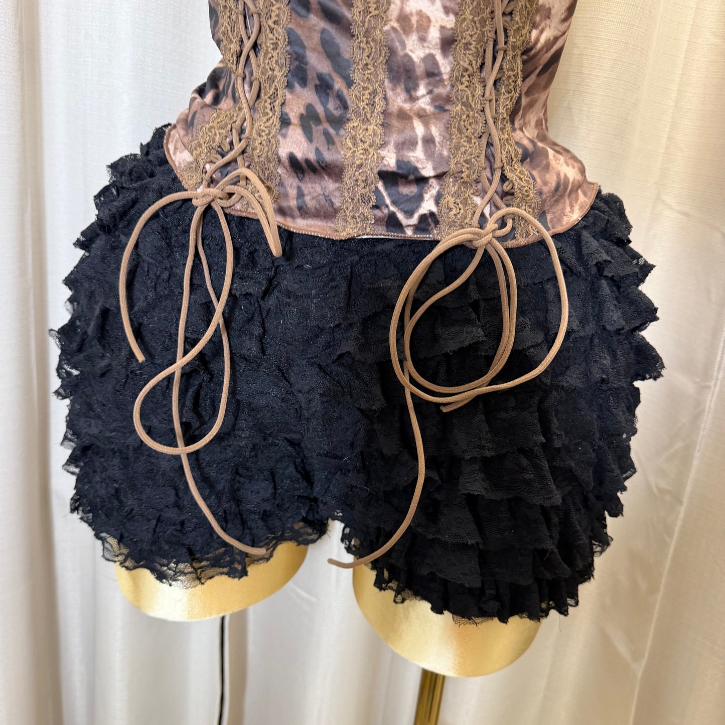 PL-Ruffle Shorts-Black