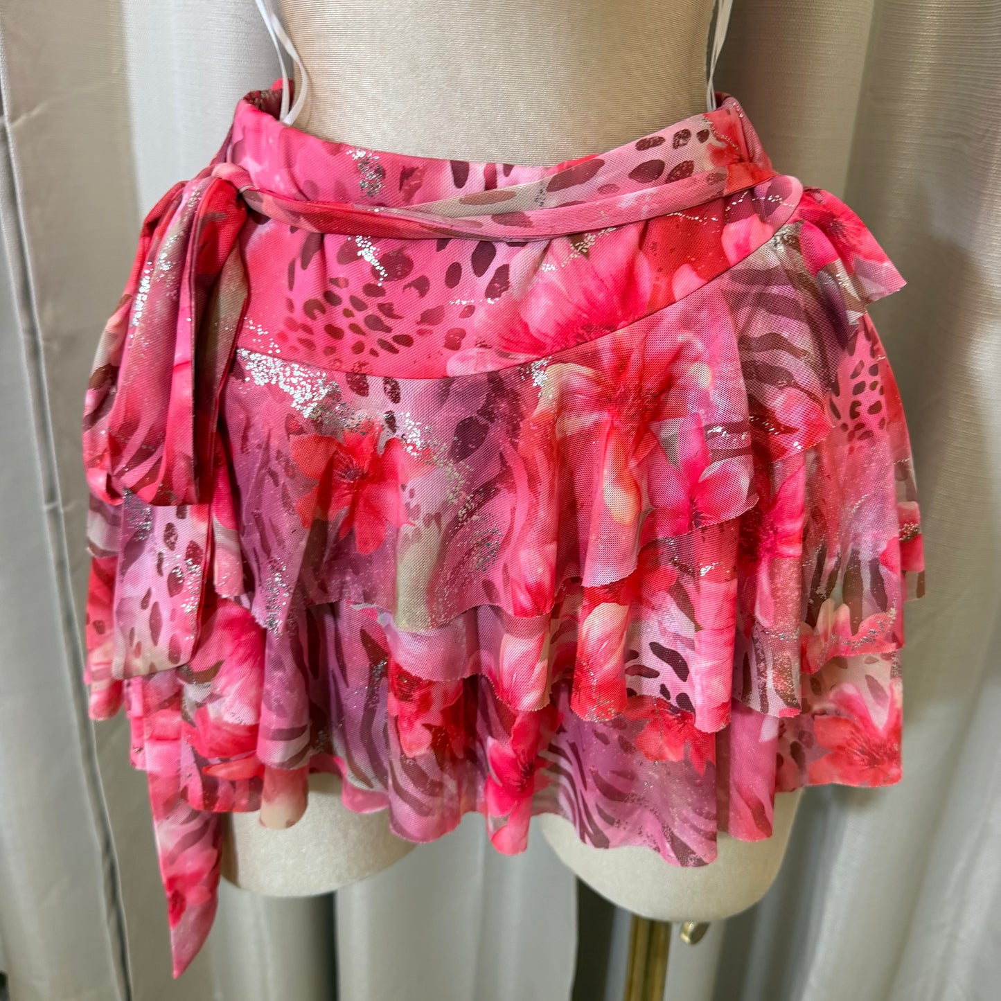 Halter Open back Top Mini skirt set-Pink