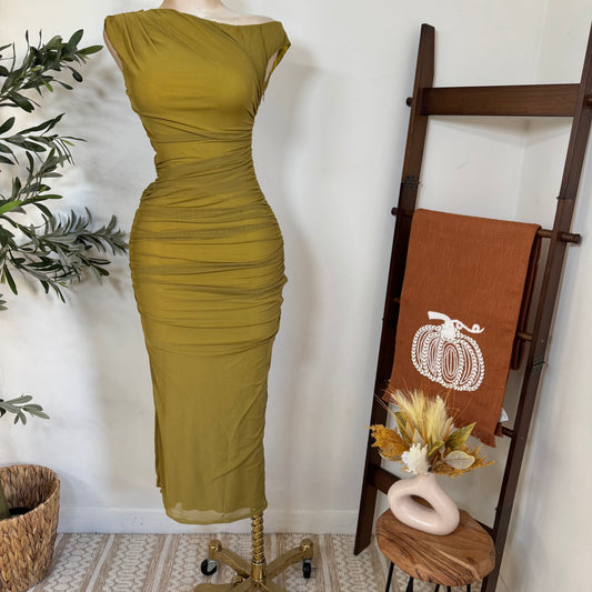 Luxi Dress-Olive