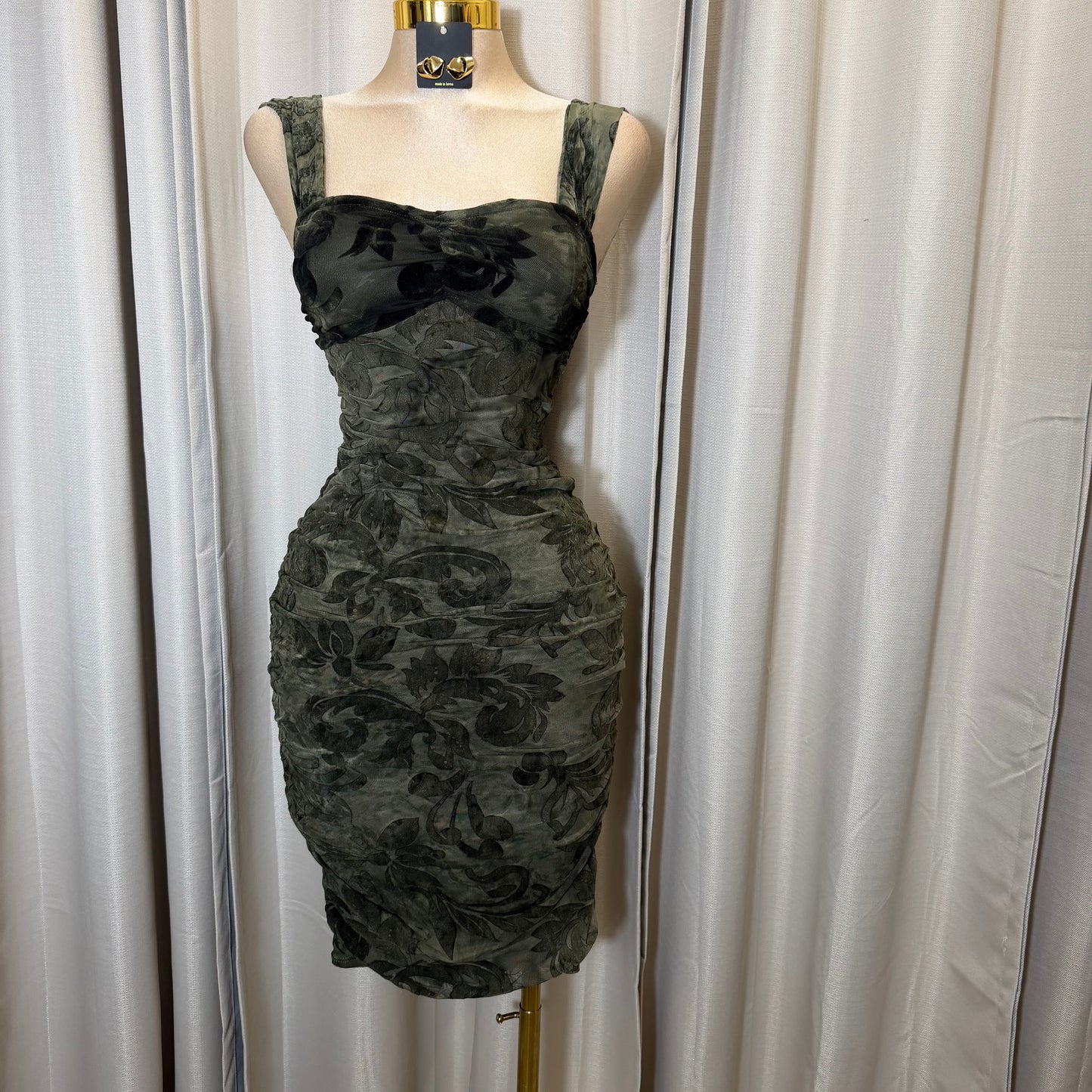 Sera Midi Dress-Green