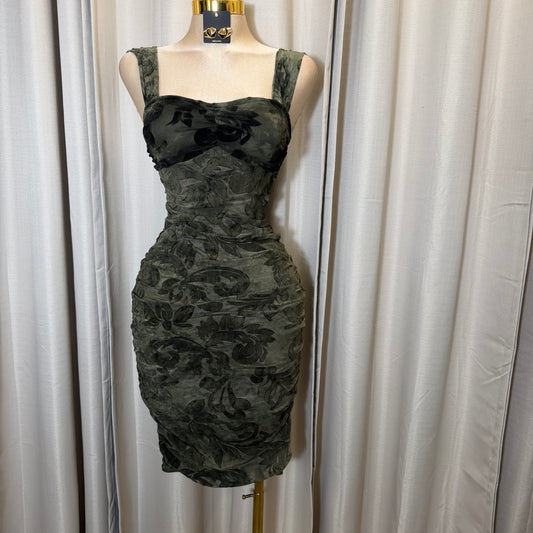 Sera Midi Dress-Green