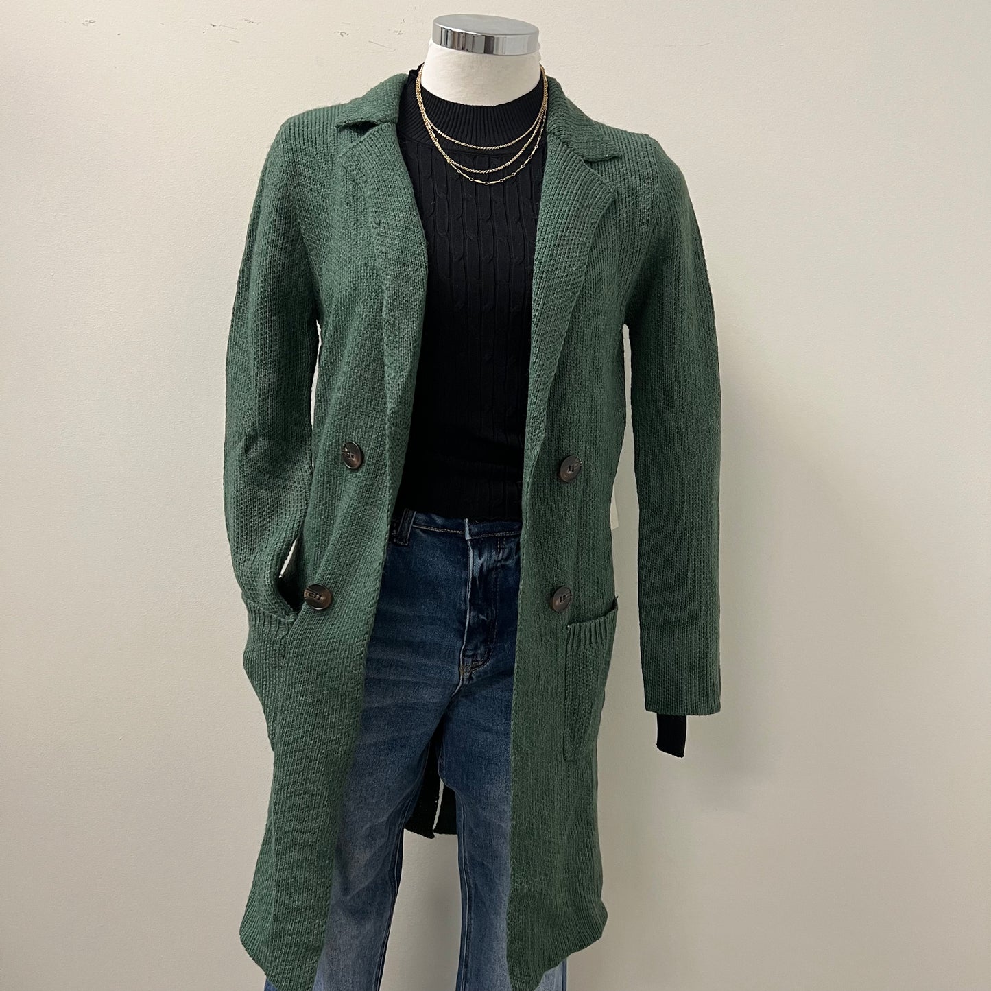 Cardigan-Hunter Green