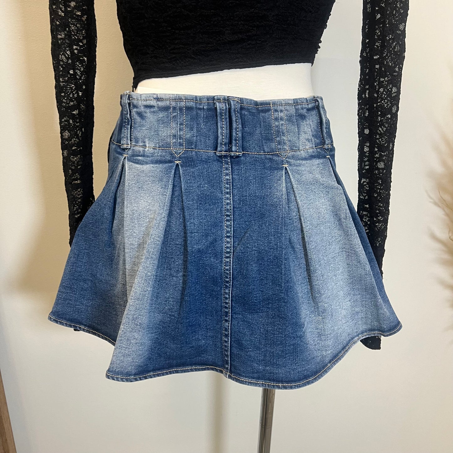 Mia Skirt -Denim Blue