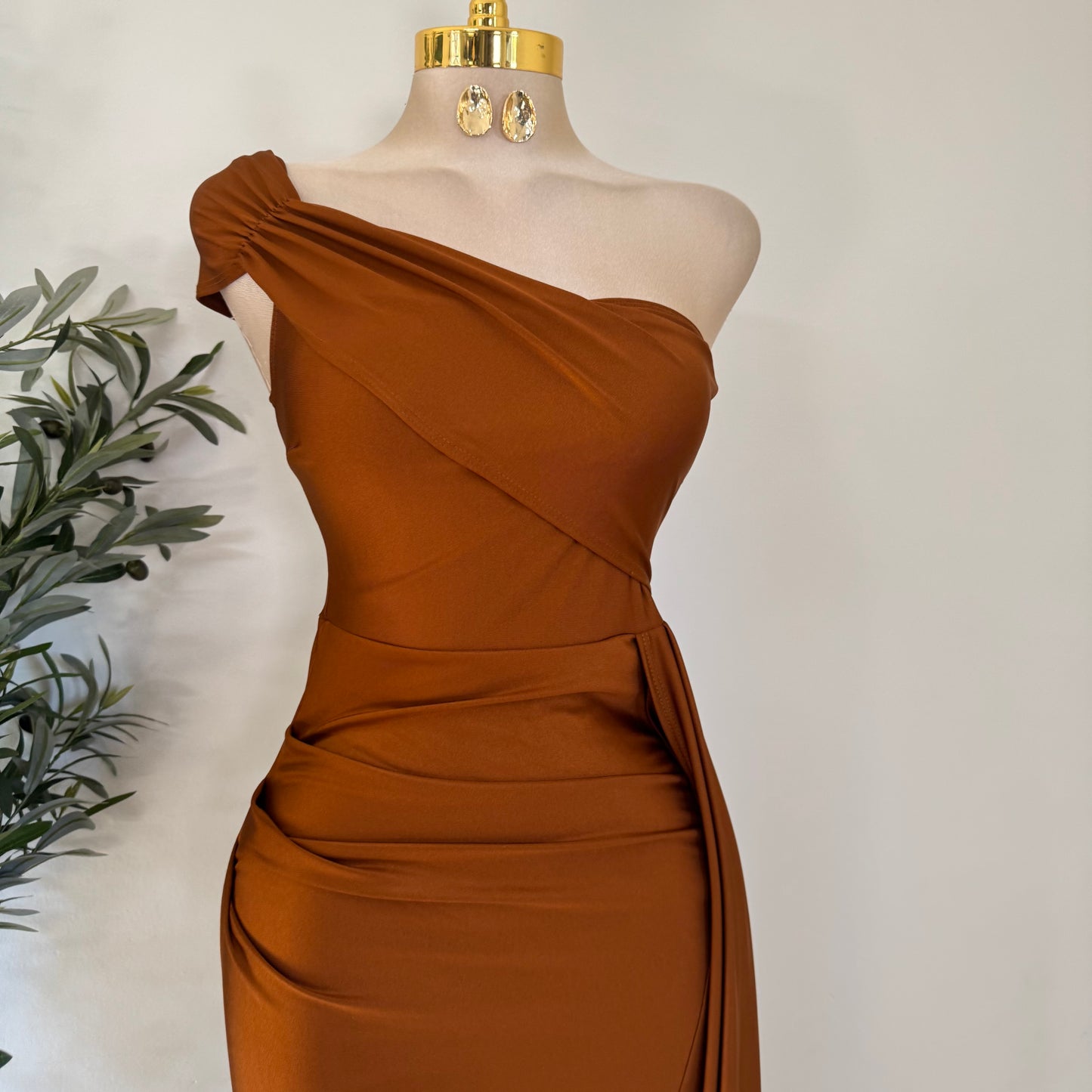 Gala Dress-Brown