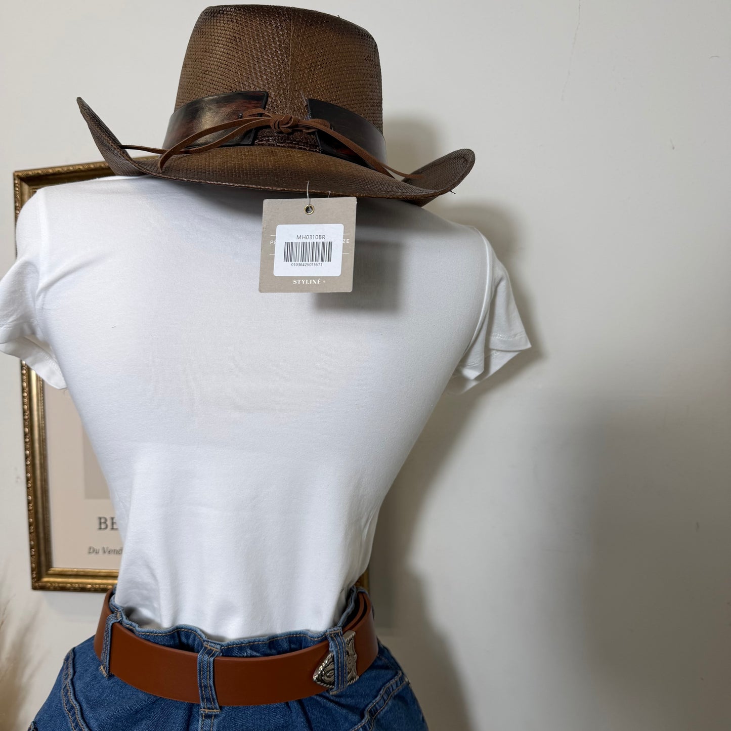 Wild West Cowboy Baby Tee-Ivory