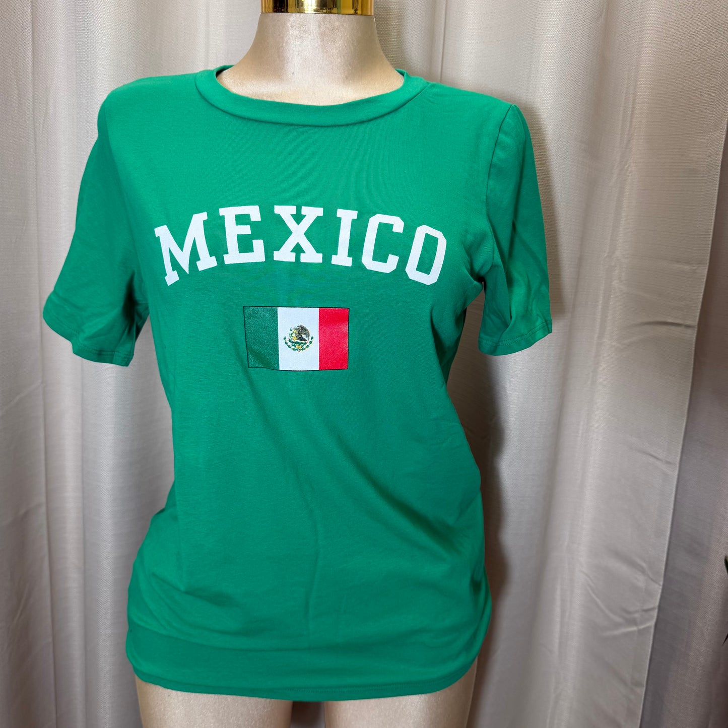 PL-Short Sleeve Mexico Top-Kelly Green
