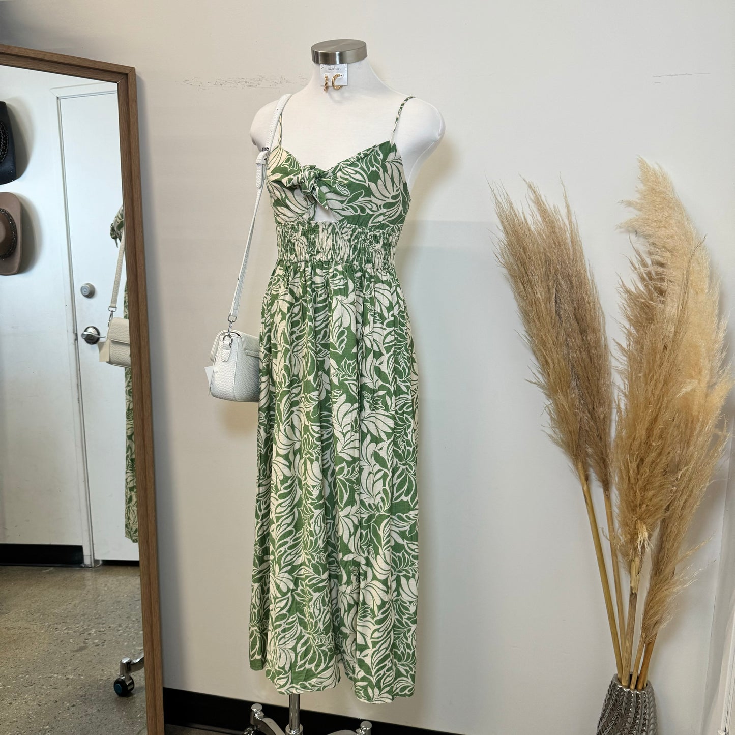 Azari Maxi Dress-Green Multi