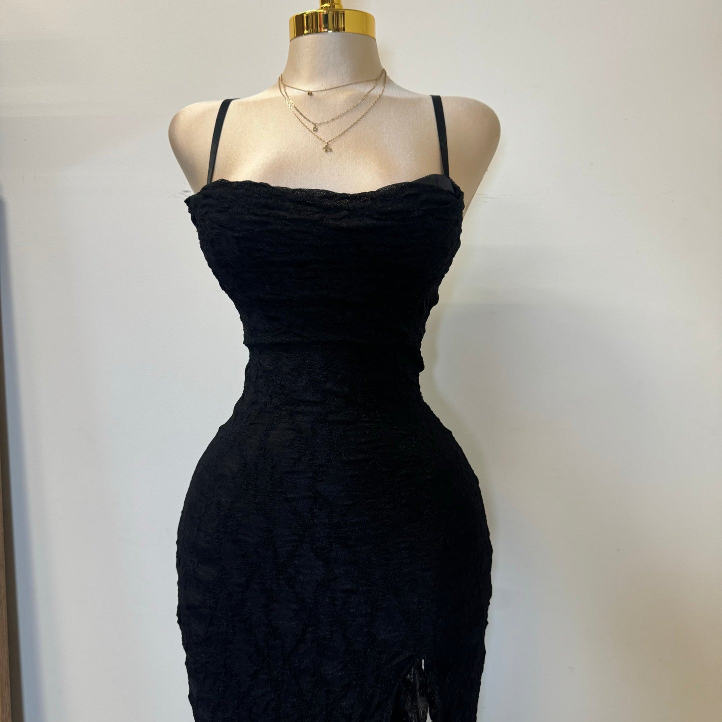 Mismaloya Dress-Lace Black