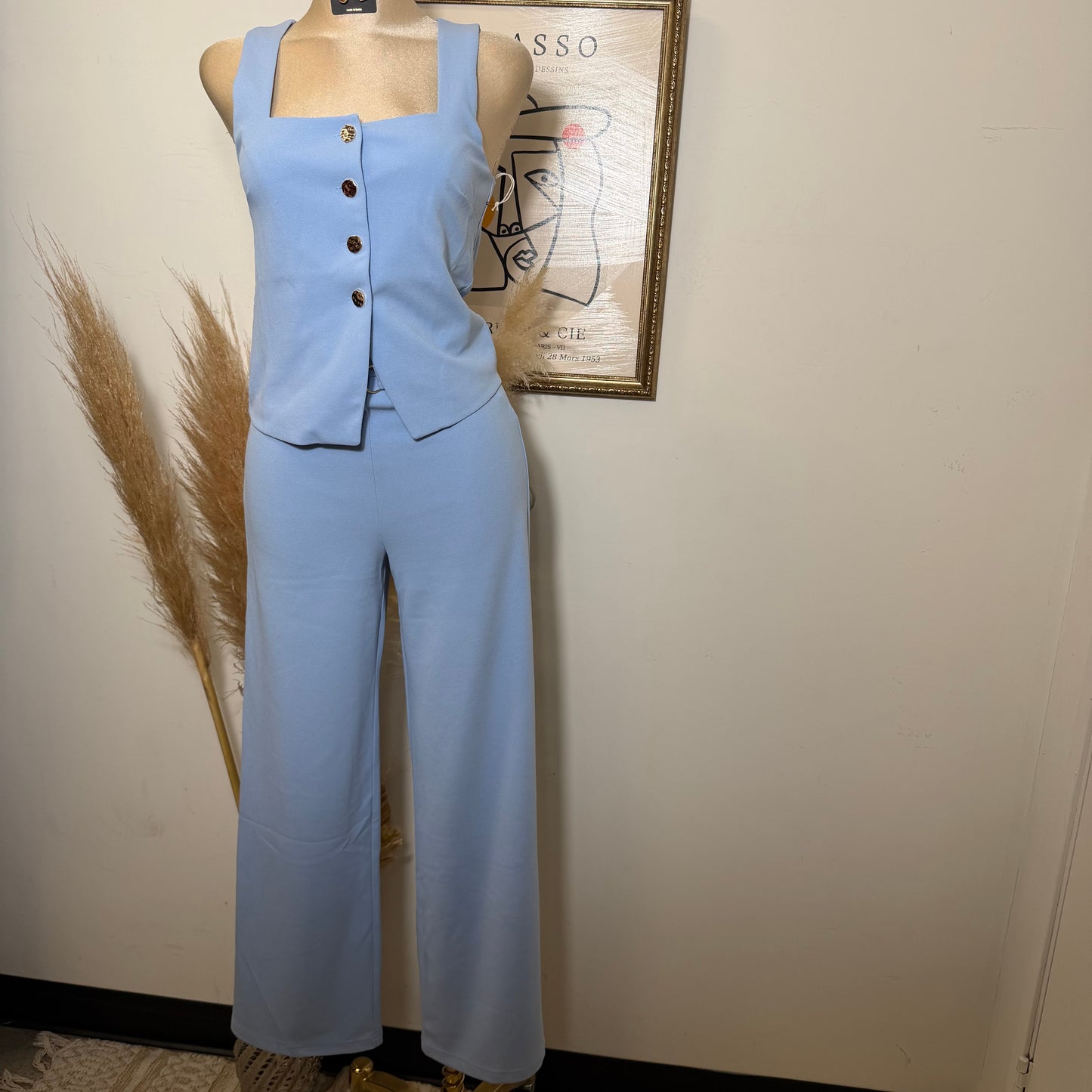 xio Pant set-Baby Blue