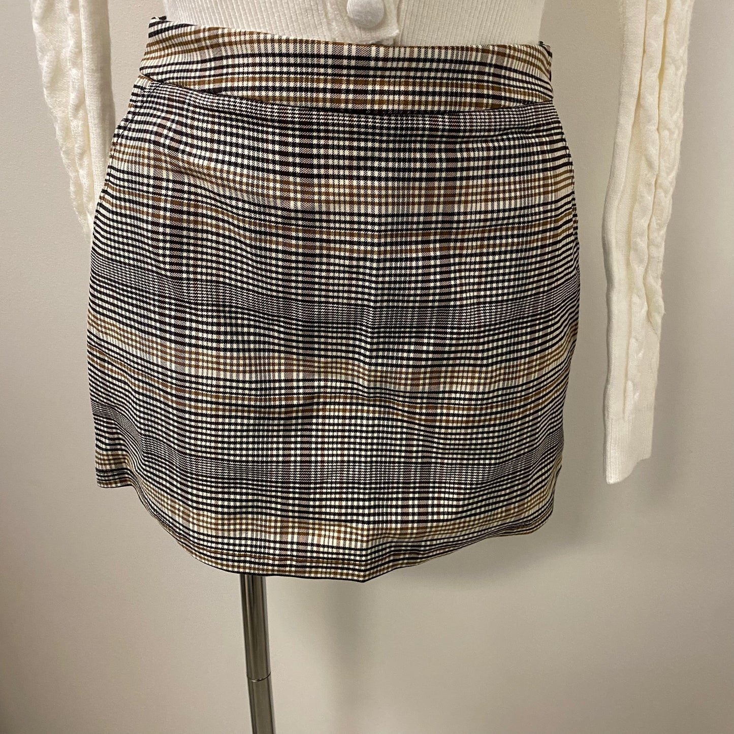 Adria Plaid Skirt-Multi