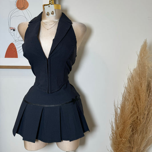 Revolu Skirt Set-Blue