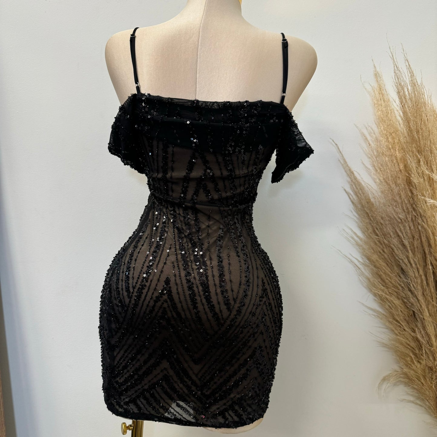 Scorpio DRESS-Black/Nude