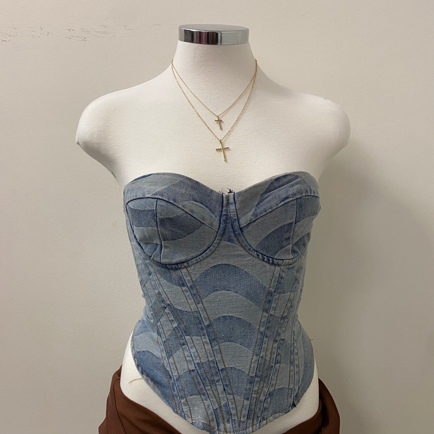 Aamari Denim Corset-Denim