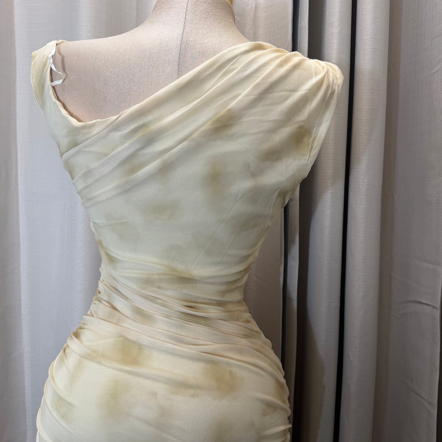 Luxi Dress-yellow/White