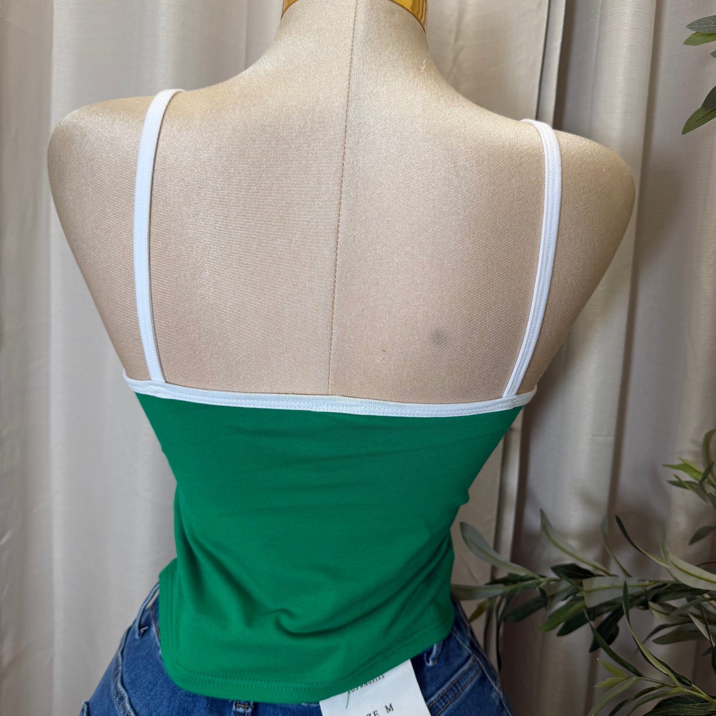 Mexico Spaghetti Top-Green