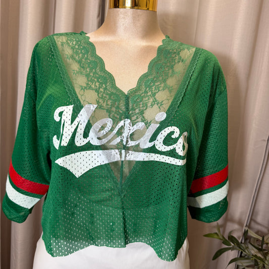 Mexico V Neck Lace Jersey-Mexico