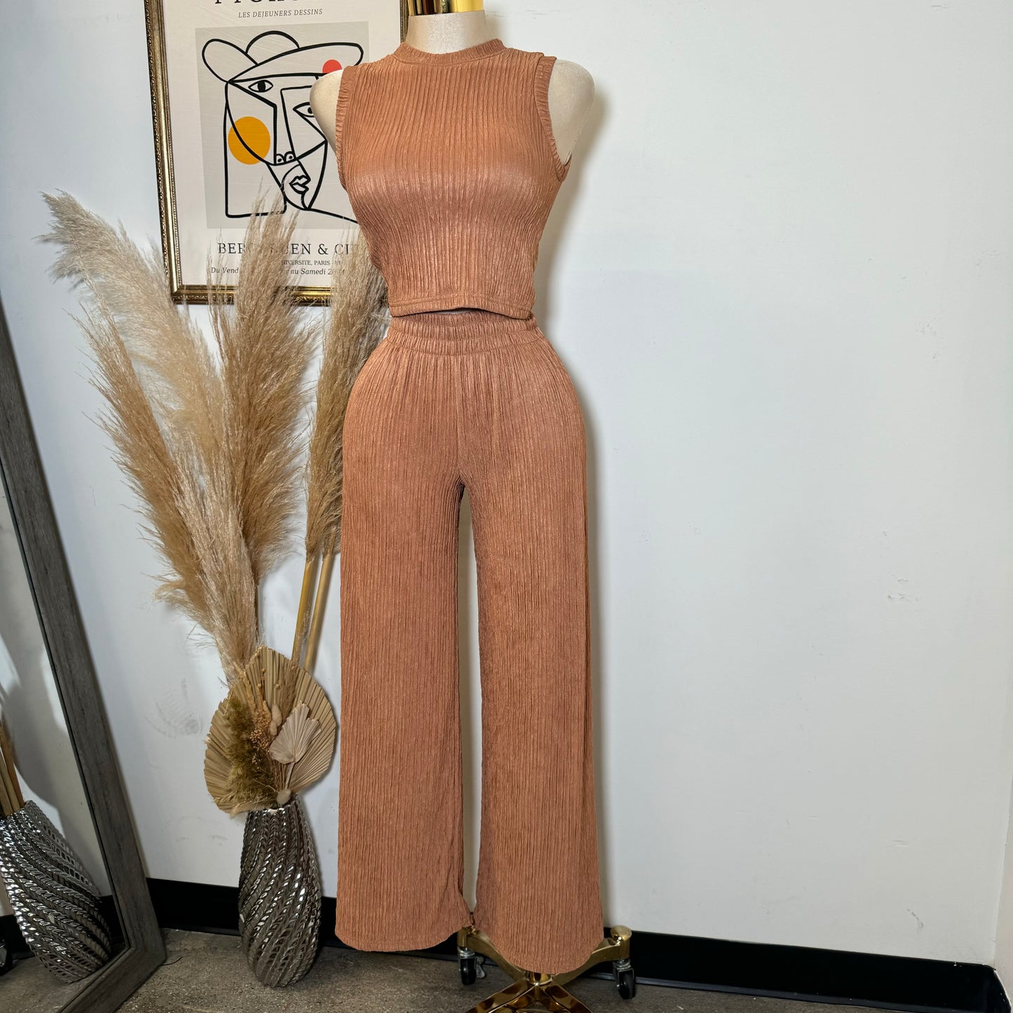 Tamara Two Piece Set-Camel