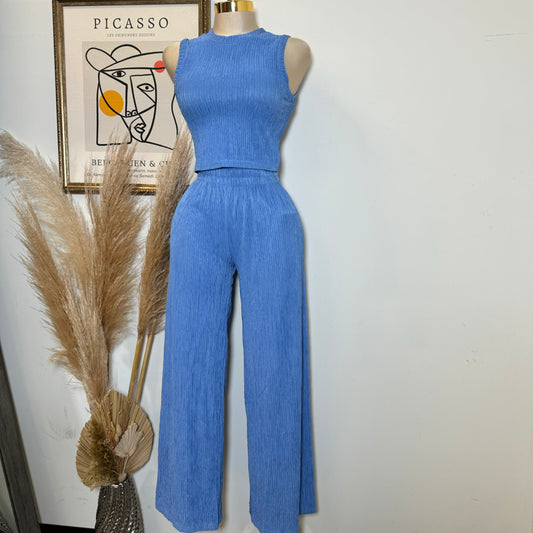 Tamara Two Piece Set-Blue