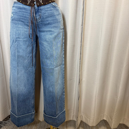 Cello Wide Leg High Rise Pants-