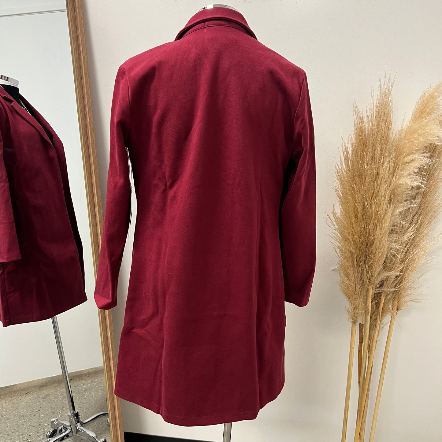 Long Coat -Burgundy