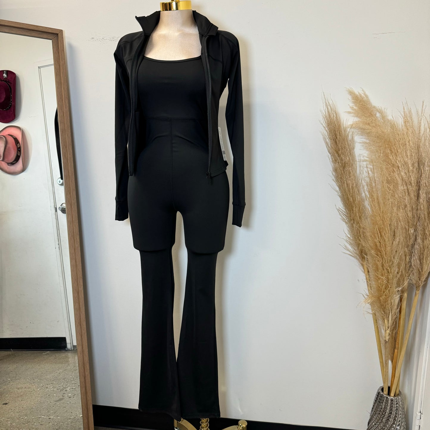 Ozia Jumpsuit with Jacket-Black