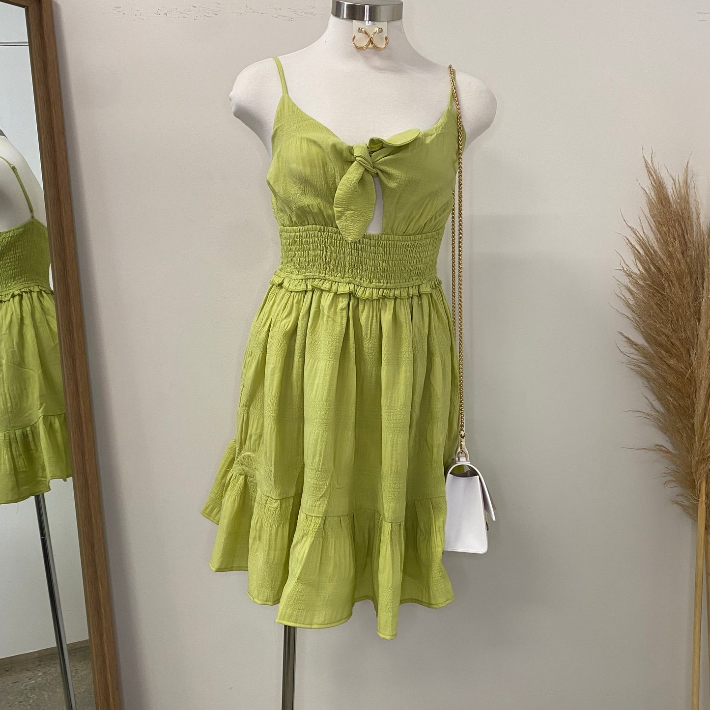 Amairany Dress-Lime Green