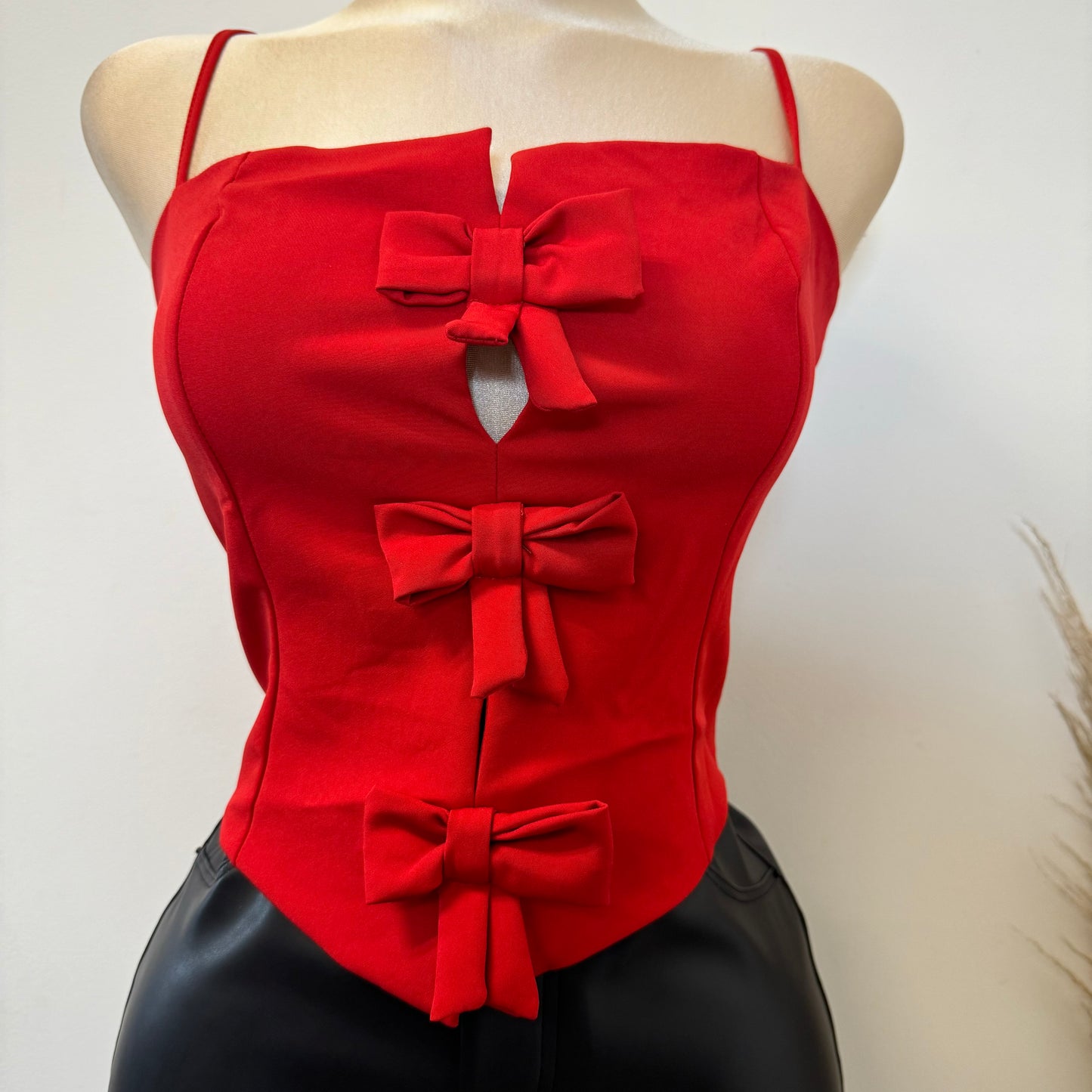 Bow Top-Red