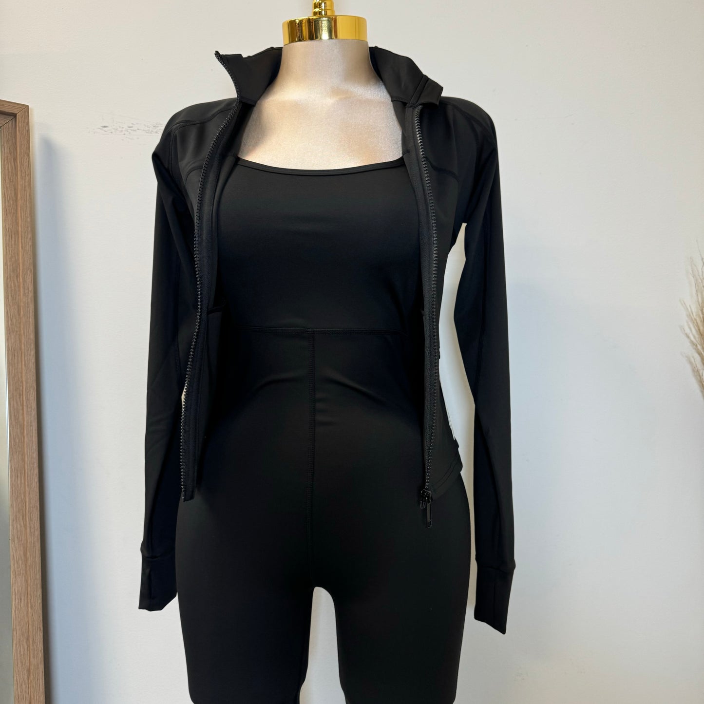 Ozia Jumpsuit with Jacket-Black