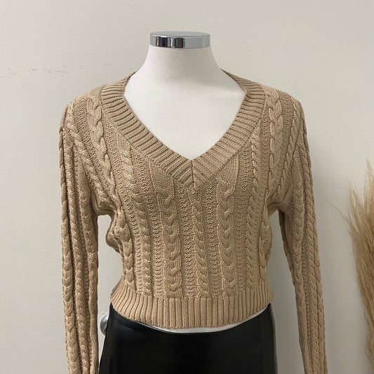 Crop Sweater -Mocha